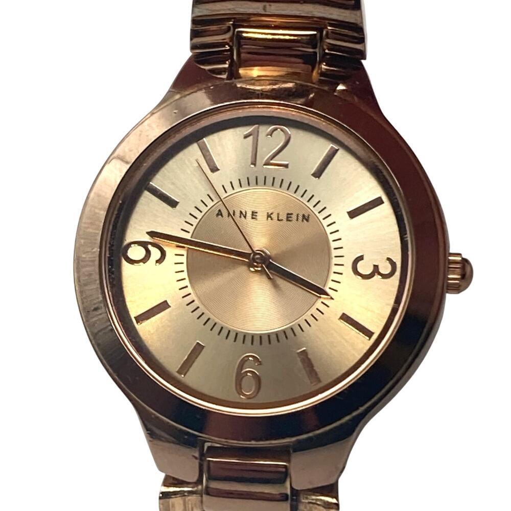 Anne Klein Women's Quartz Watch 32mm - New Battery - WR 100ft Rose Gold Tones
